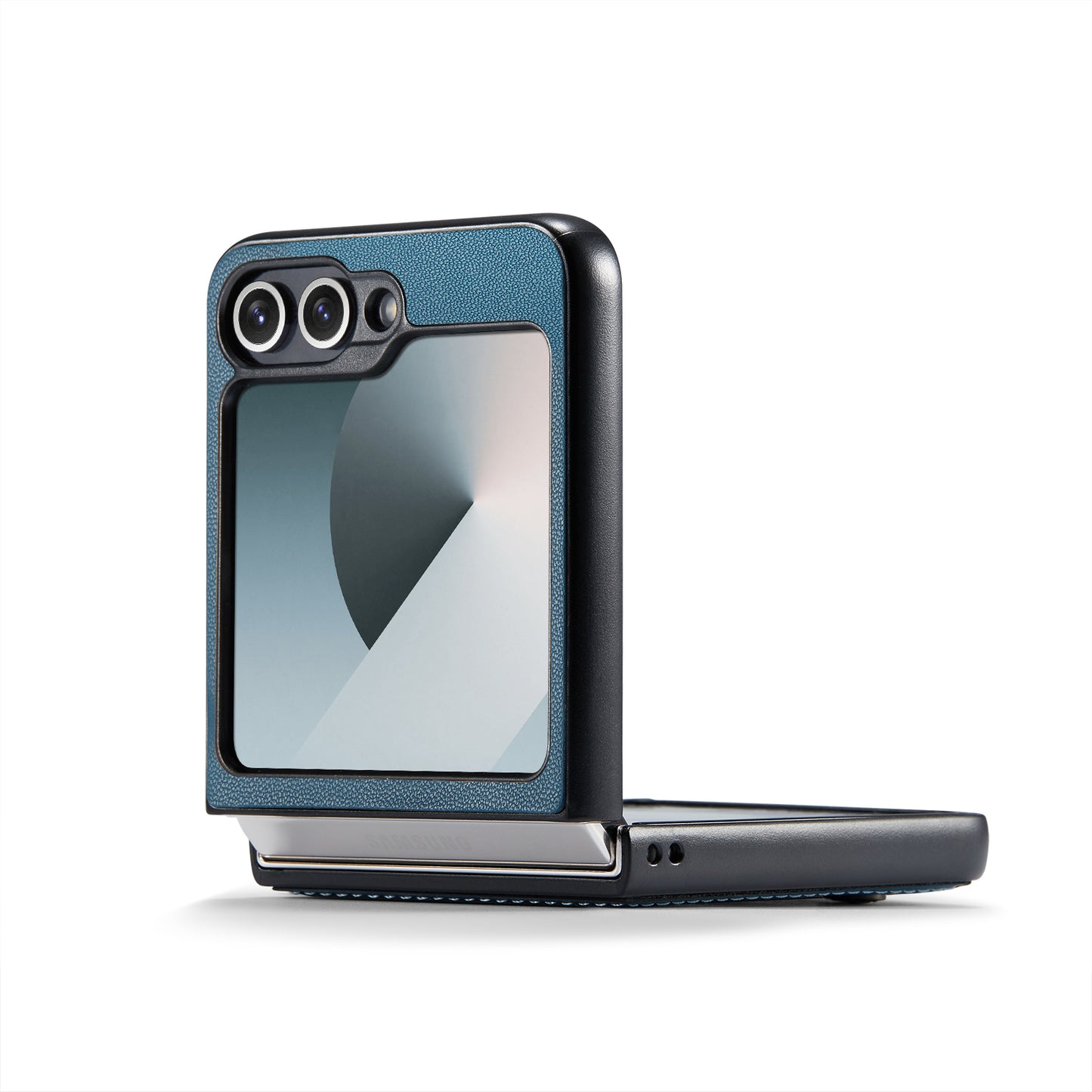 Galaxy Z Flip7 FE 5G Glänzende Wallet-Hülle – RFID-Schutz & Ständer