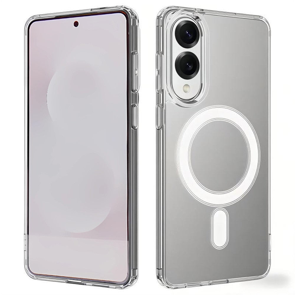 Galaxy S25 Edge magnetische Hülle – Mit 2 Stück Bildschirmfolien & transparent