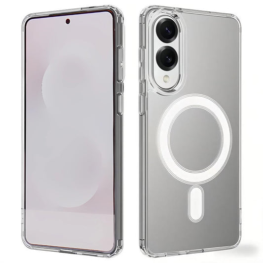 Galaxy S25 Edge magnetische Hülle – Mit 2 Stück Bildschirmfolien & transparent
