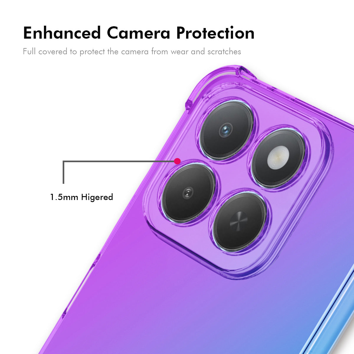 ENKAY For Honor X6c 4G TPU Case  Thickened Four Corner Drop-proof Phone Back Cover