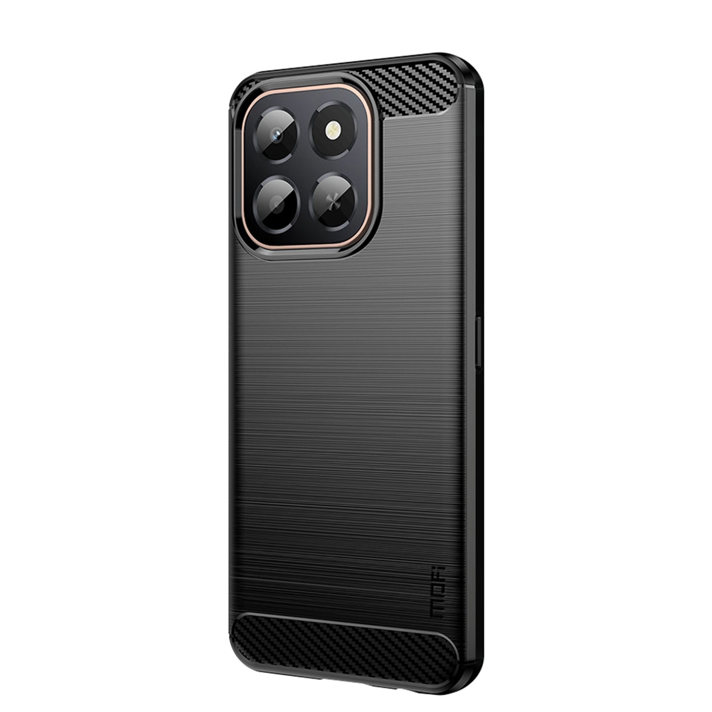 MOFI For Honor X6c 4G Back Cover  Brushed Texture Carbon Fiber Soft TPU Case