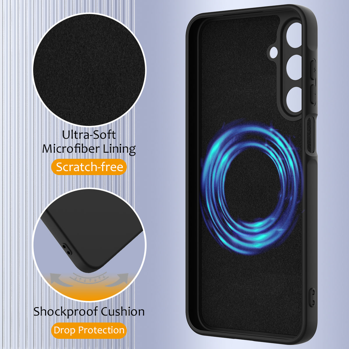 Galaxy A17 4G/5G Silikonhülle – MagSafe-kompatibel, weich, stoßfest & rutschfest
