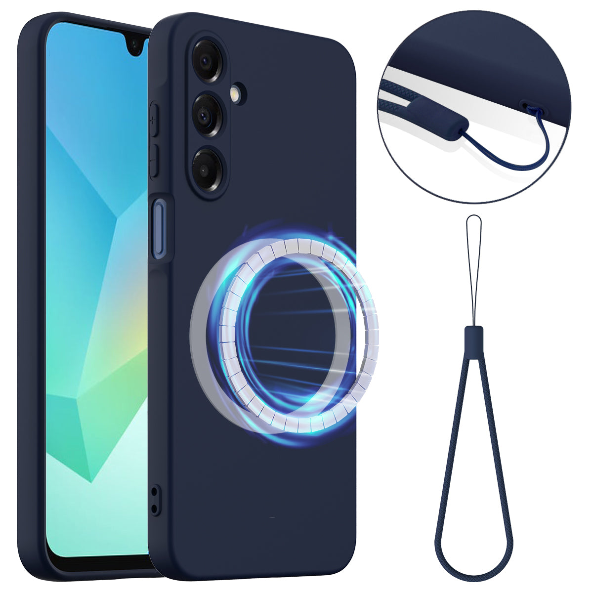 Galaxy A17 4G/5G Silikonhülle – MagSafe-kompatibel, weich, stoßfest & rutschfest