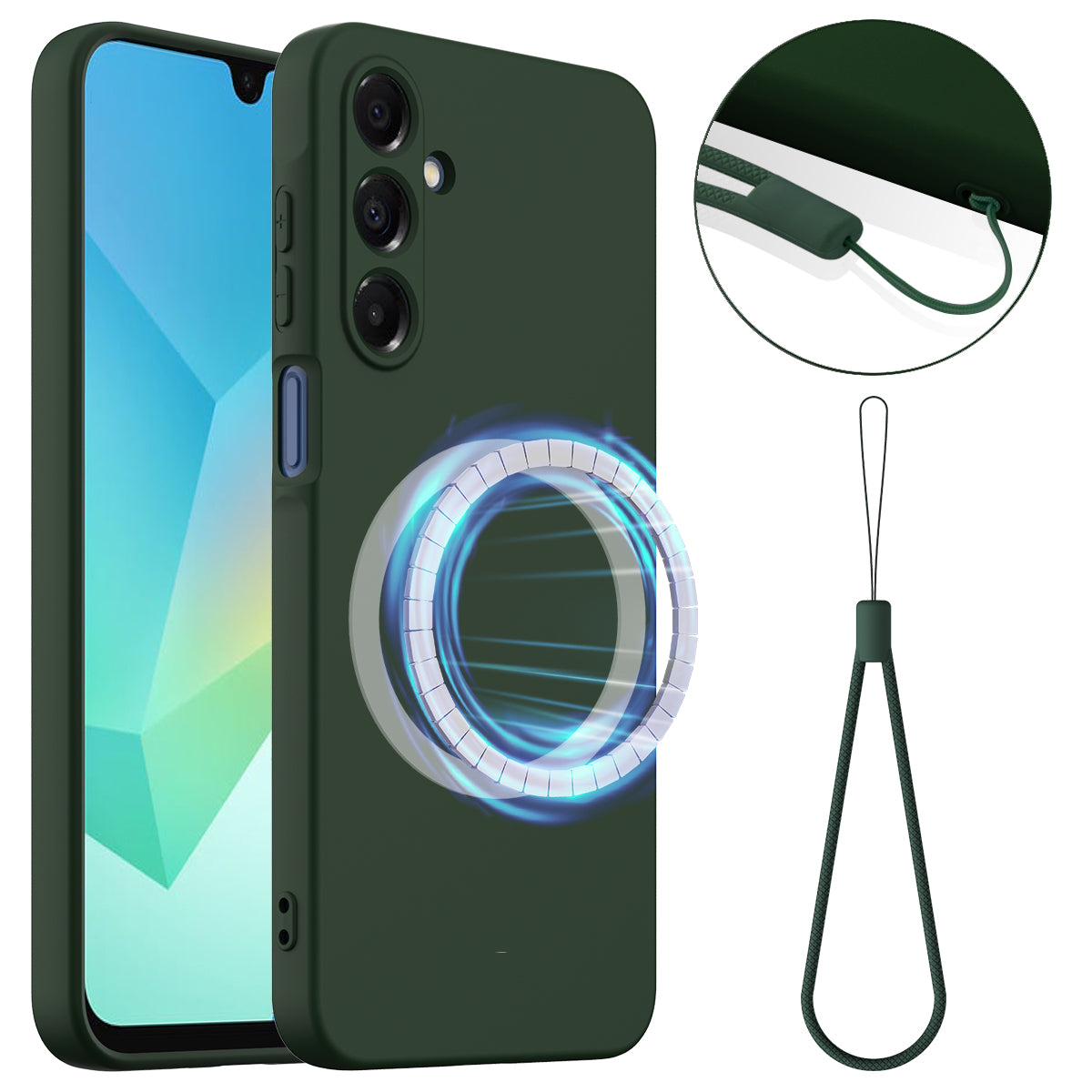 Galaxy A17 4G/5G Silikonhülle – MagSafe-kompatibel, weich, stoßfest & rutschfest