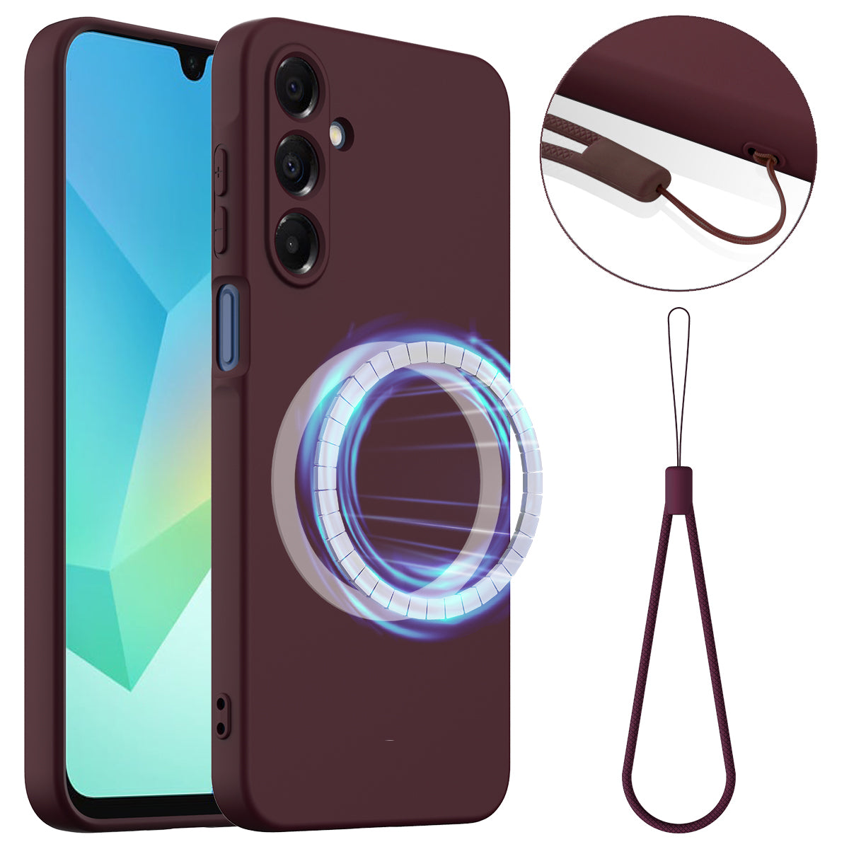 Galaxy A17 4G/5G Silikonhülle – MagSafe-kompatibel, weich, stoßfest & rutschfest
