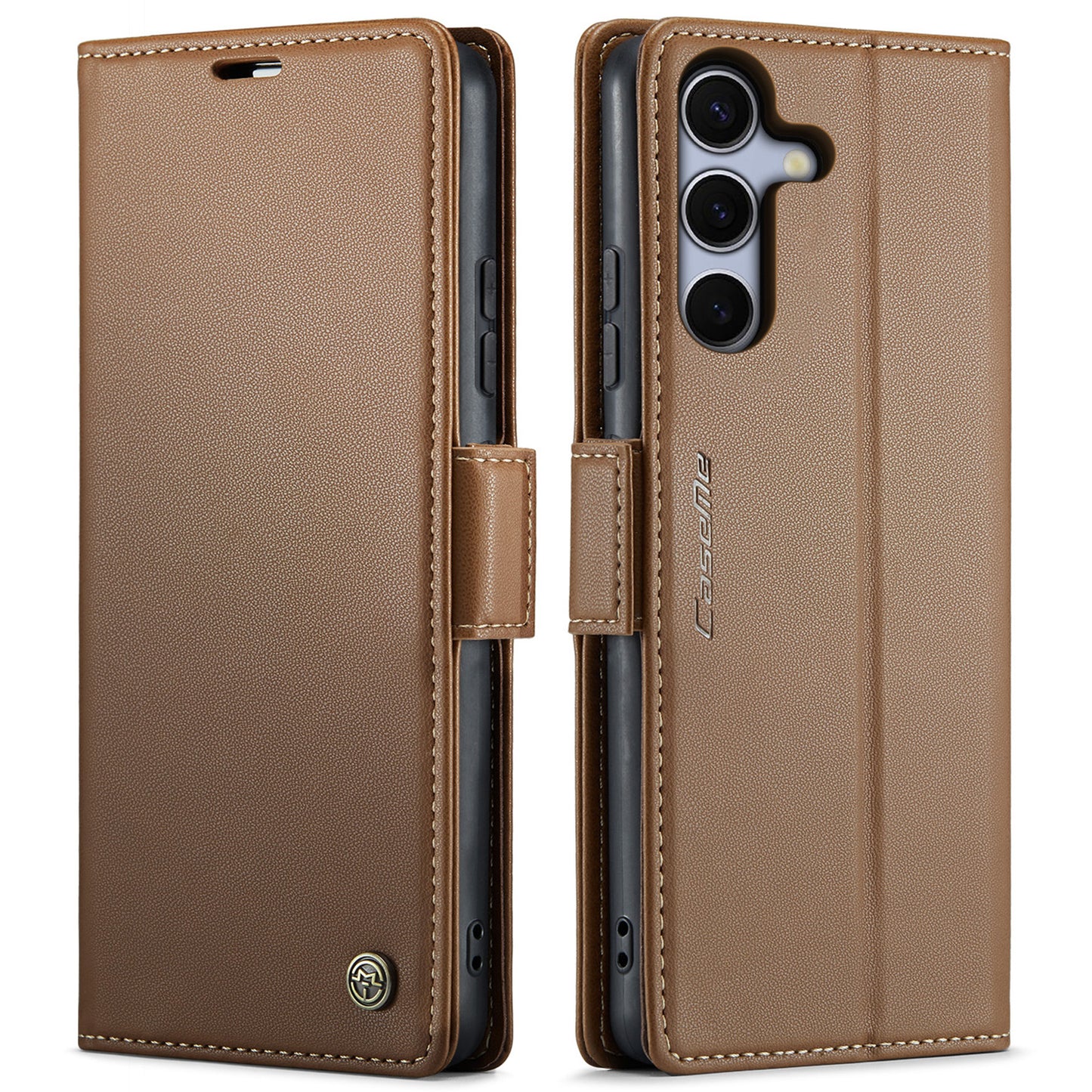 Galaxy S25 FE Glänzende Wallet-Hülle – RFID-Schutz & Ständer