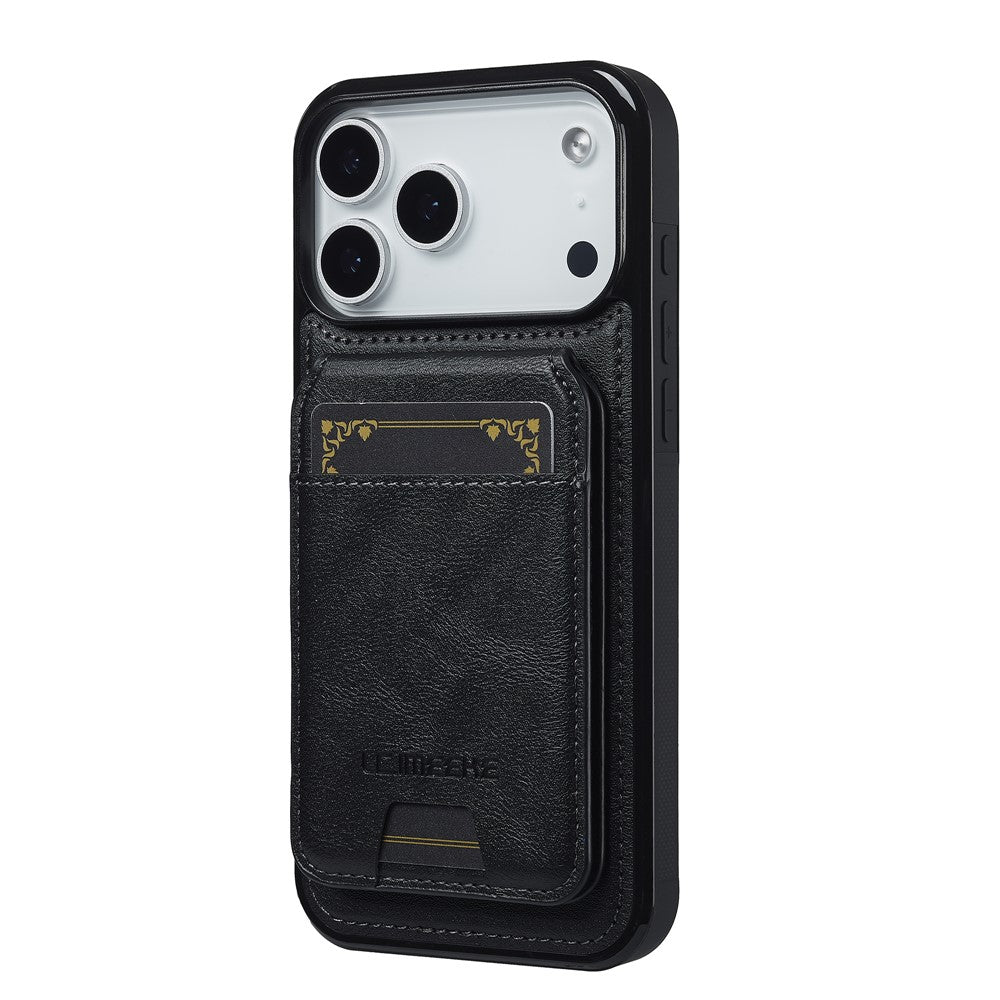 LC.IMEEKE L3 For iPhone 18 Pro Max / 17 Pro Max Magnetic Case Detachable Card Holder Leather TPU Mobile Cover