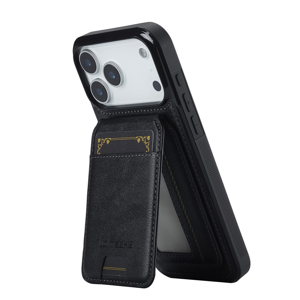 LC.IMEEKE L3 For iPhone 18 Pro Max / 17 Pro Max Magnetic Case Detachable Card Holder Leather TPU Mobile Cover