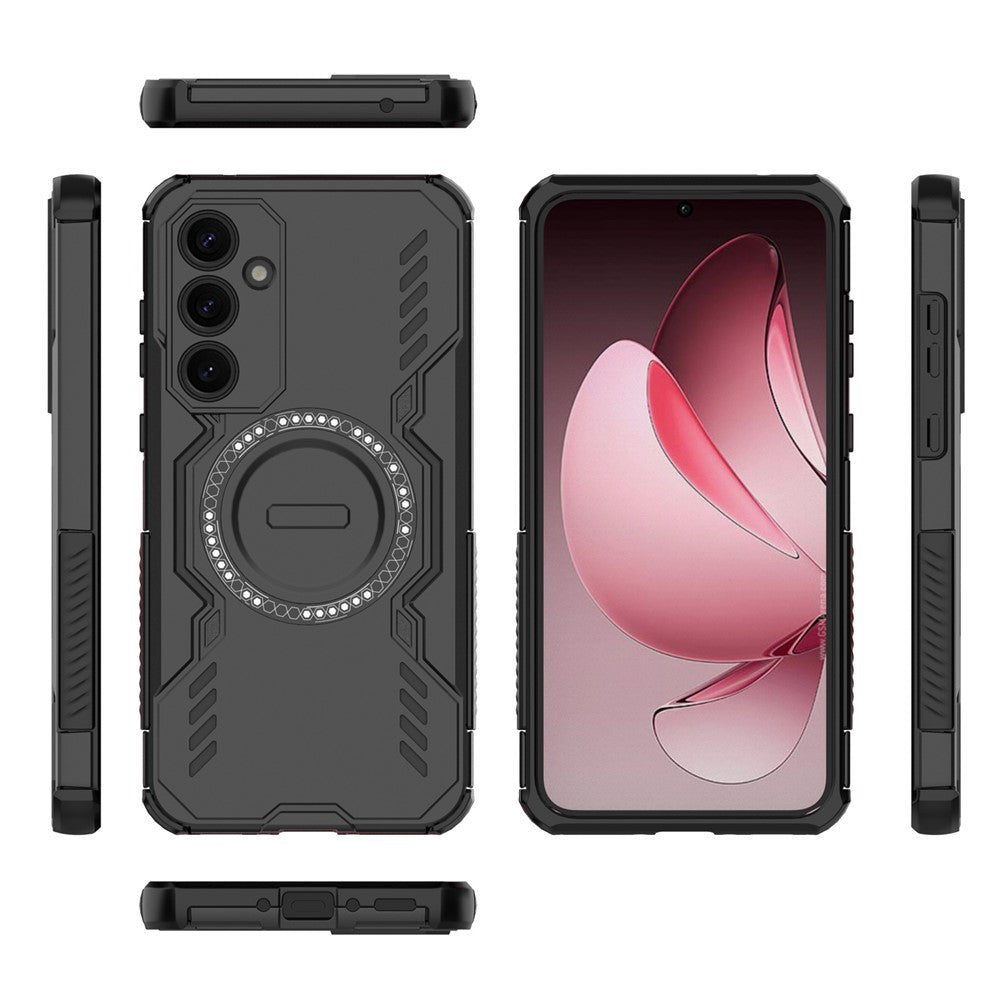 Galaxy A35 5G magnetische Hülle – Mit Schmetterlingsrüstung & Hohlwärmeableitung