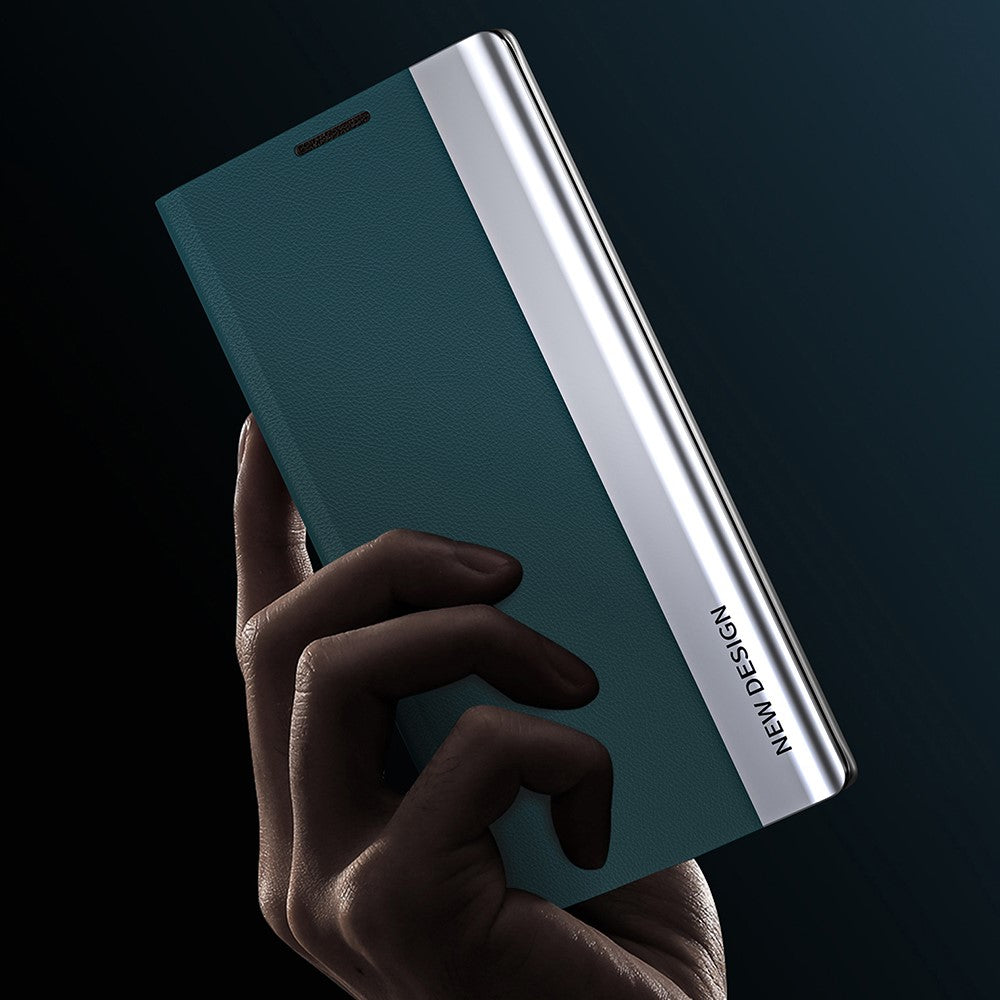 iPhone 17 Klappbare Hülle – elegant, stoßfest, mit Ständer & galvanisierter Oberfläche