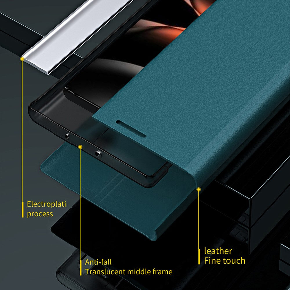 iPhone Air Klappbare Hülle – elegant, stoßfest, mit Ständer & galvanisierter Oberfläche