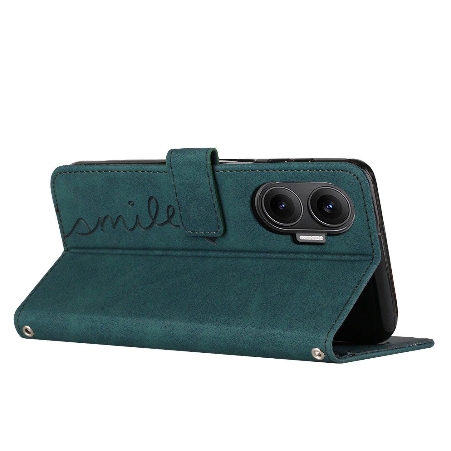 For Xiaomi Redmi Turbo 4 Pro 5G / Xiaomi Poco F7 5G Stand Case PU Leather Phone Cover Imprinted Heart Pattern