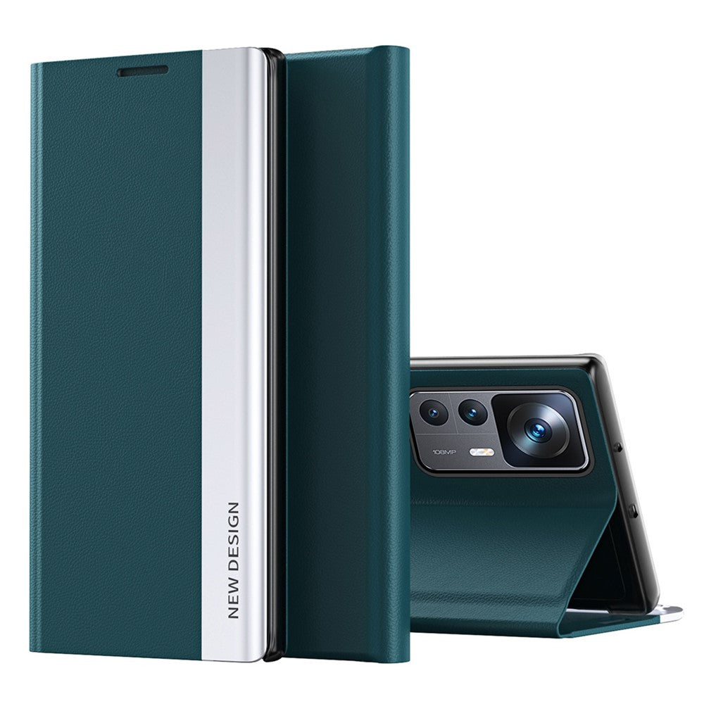 For Xiaomi 12T 5G / 12T Pro 5G / Redmi K50 Ultra 5G PU Leather Stand Cover Electroplating Design Flip Phone Case