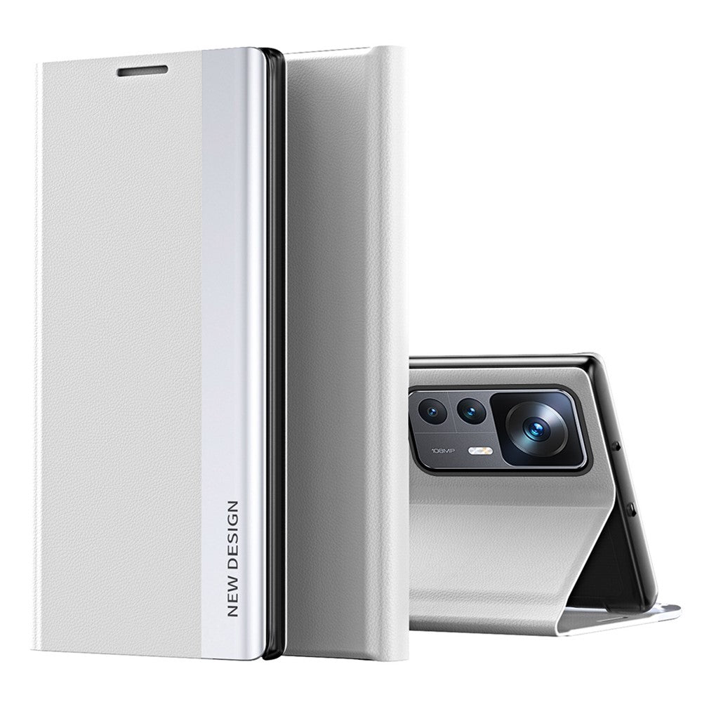 For Xiaomi 12T 5G / 12T Pro 5G / Redmi K50 Ultra 5G PU Leather Stand Cover Electroplating Design Flip Phone Case