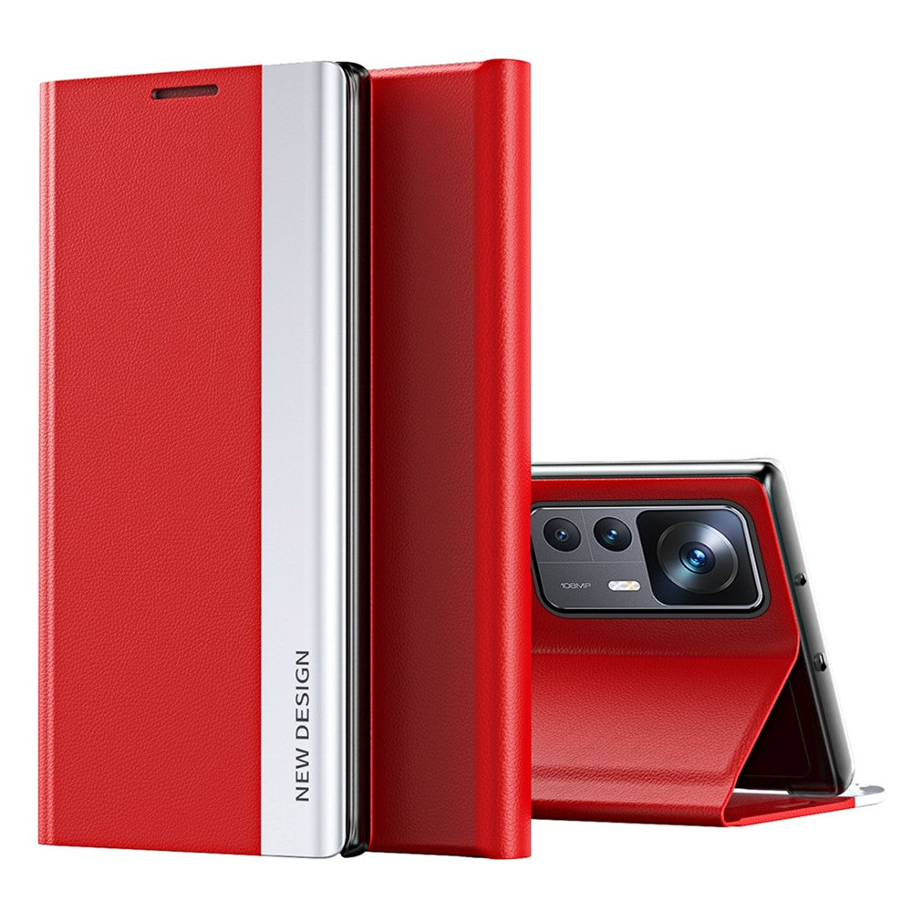 For Xiaomi 12T 5G / 12T Pro 5G / Redmi K50 Ultra 5G PU Leather Stand Cover Electroplating Design Flip Phone Case