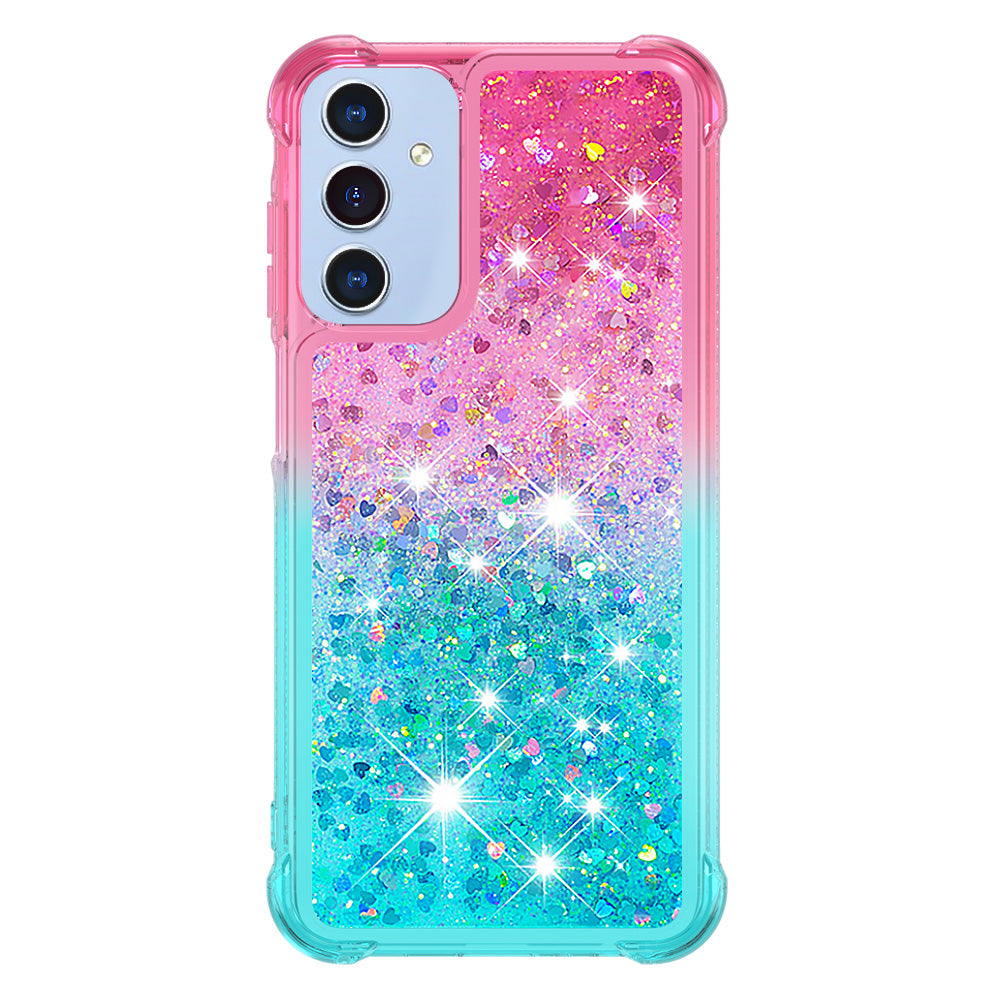 Galaxy A17 5G/4G / A26 5G Glitter-Hülle – Farbverlauf mit funkelndem Puder