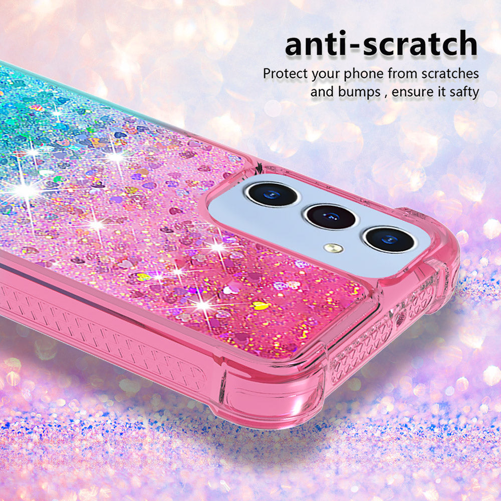 Galaxy A17 5G/4G / A26 5G Glitter-Hülle – Farbverlauf mit funkelndem Puder