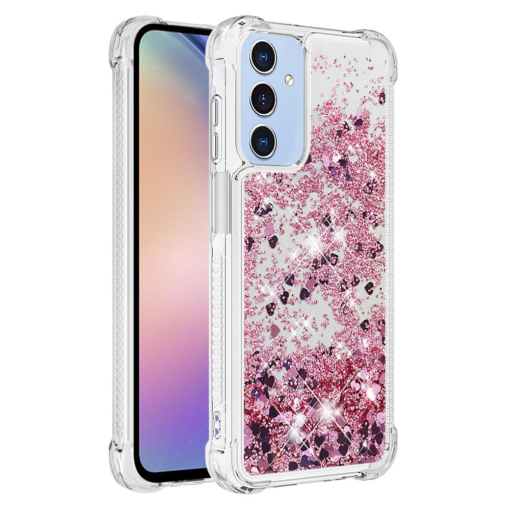 Galaxy A17 5G/4G / A26 5G Glitzer-Hülle – Stoßfest & mit Treibsand