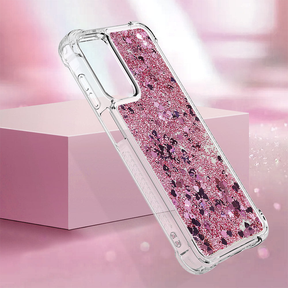 Galaxy A17 5G/4G / A26 5G Glitzer-Hülle – Stoßfest & mit Treibsand