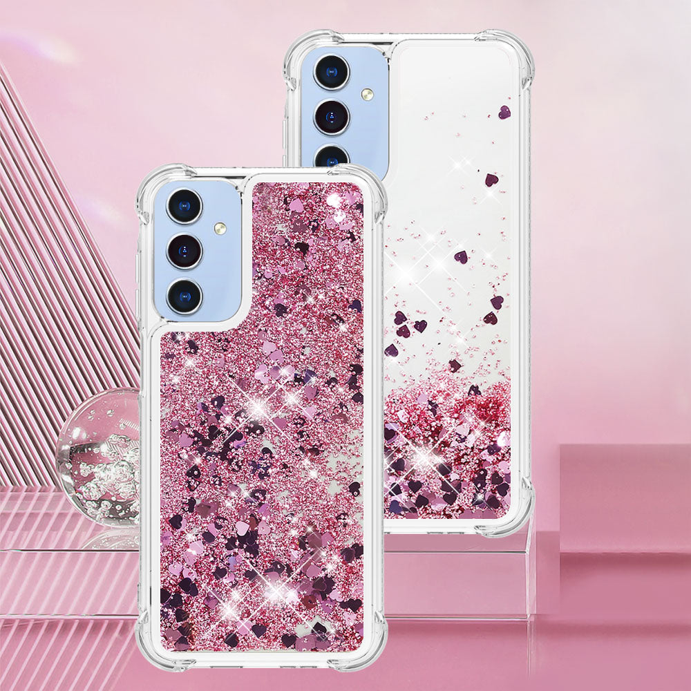 Galaxy A17 5G/4G / A26 5G Glitzer-Hülle – Stoßfest & mit Treibsand