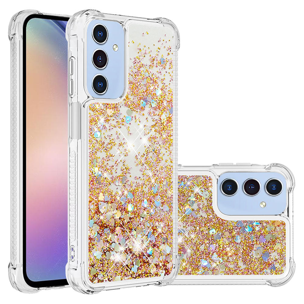 Galaxy A17 5G/4G / A26 5G Glitzer-Hülle – Stoßfest & mit Treibsand
