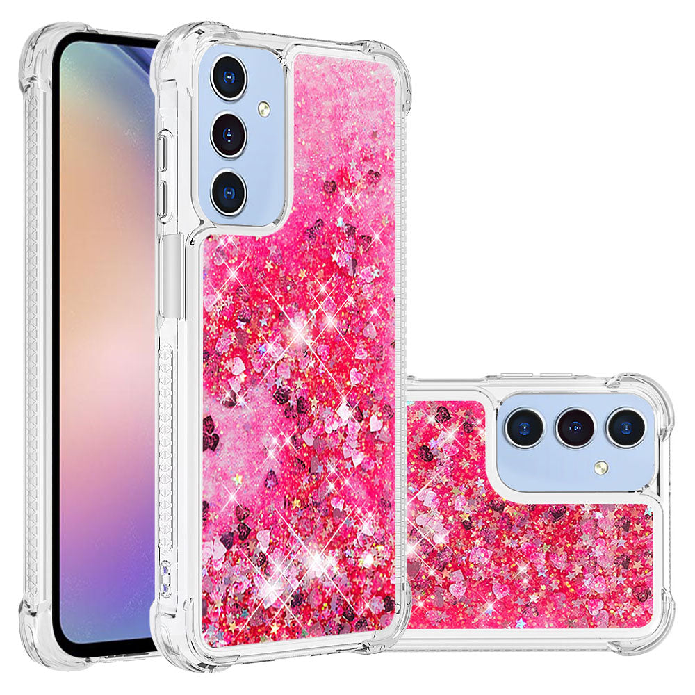 Galaxy A17 5G/4G / A26 5G Glitzer-Hülle – Stoßfest & mit Treibsand