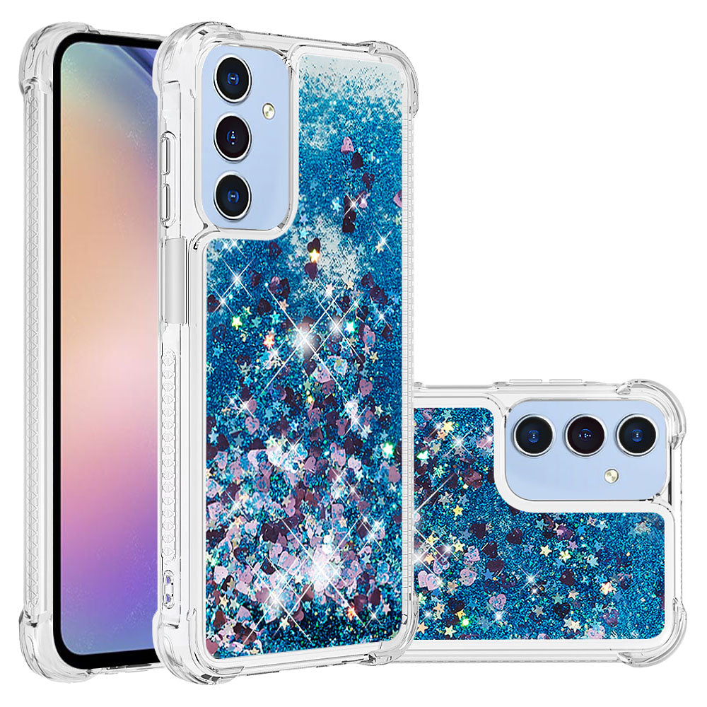 Galaxy A17 5G/4G / A26 5G Glitzer-Hülle – Stoßfest & mit Treibsand