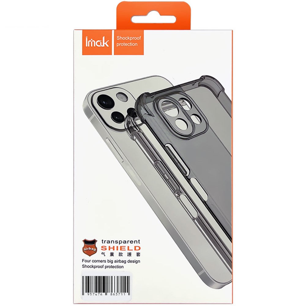 IMAK For Xiaomi 12T Pro 5G Soft TPU Clear Shockproof Cover Four Corner Airbag Anti-drop Case