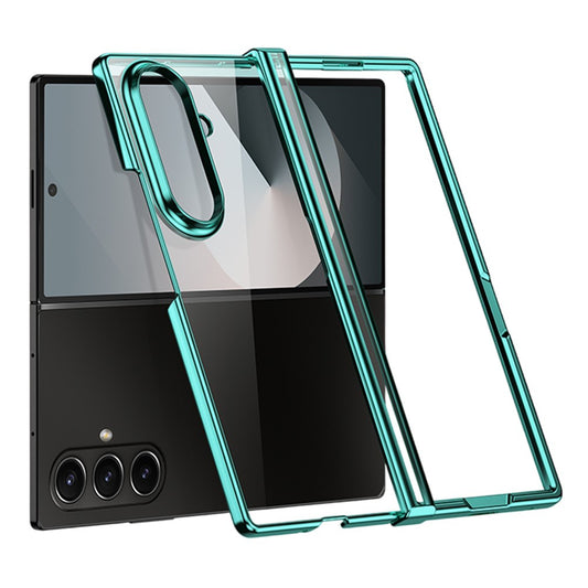 Galaxy Z Fold7 5G – Transparente Handyhülle aus Kunststoff, mit Scharnierschutz