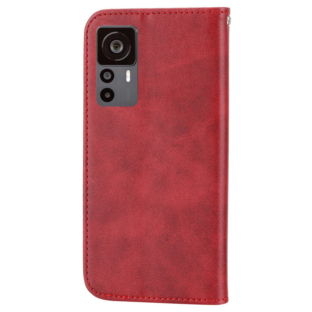For Xiaomi 12T 5G / Redmi K50 Ultra 5G Rhombus Pattern Imprinted PU Leather Stand Case Calf Texture Shockproof Phone Wallet Cover with Strap