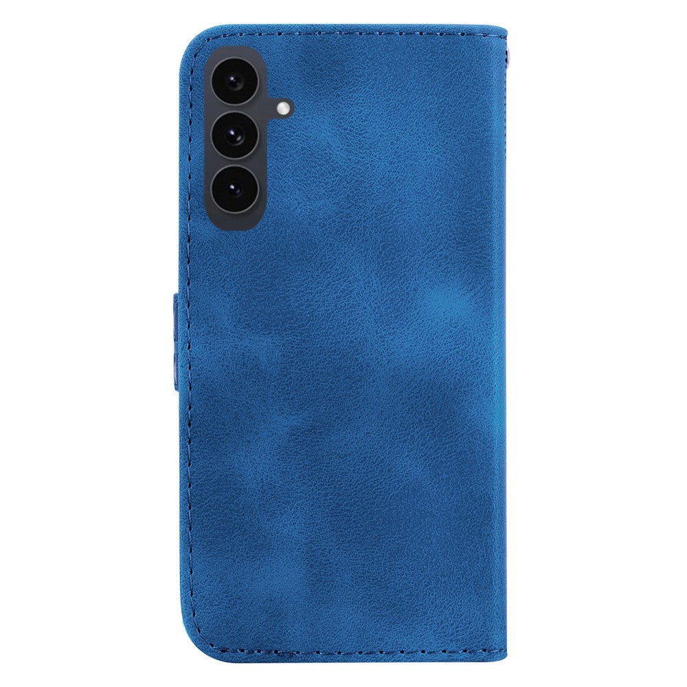 Galaxy S25 FE Leder-Wallet-Hülle – Mit Prägung & Ständer