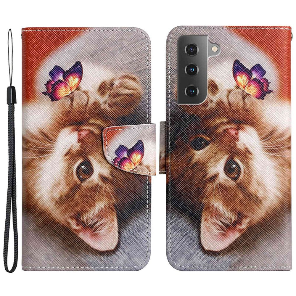 Galaxy S23 Plus Wallet-Hülle – Musterdruck, mit Ständer & Riemen