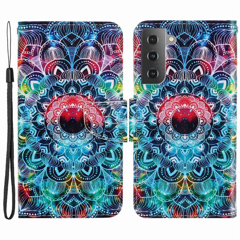 Galaxy S23 Plus Wallet-Hülle – Musterdruck, mit Ständer & Riemen