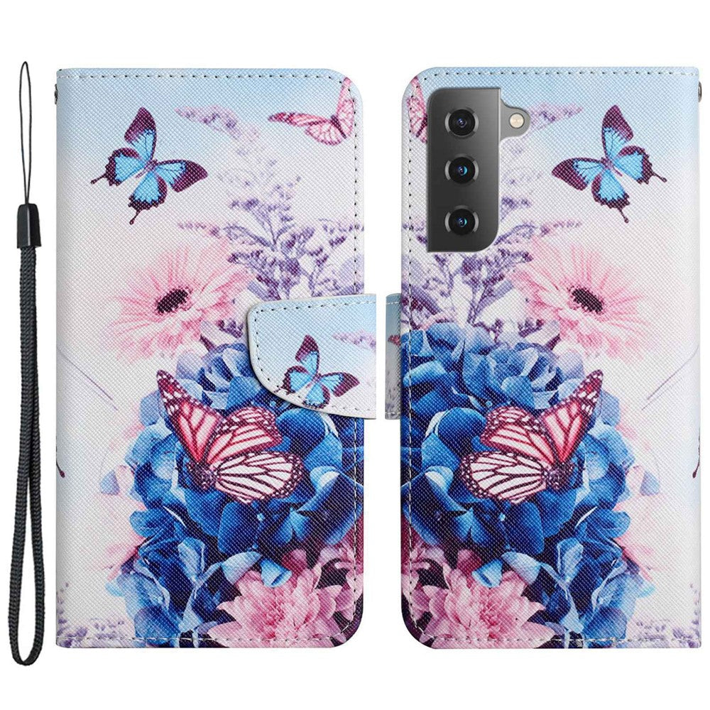 Galaxy S23 Plus Wallet-Hülle – Musterdruck, mit Ständer & Riemen