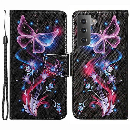 Galaxy S23 Wallet-Hülle – Musterdruck, mit Ständer & Riemen