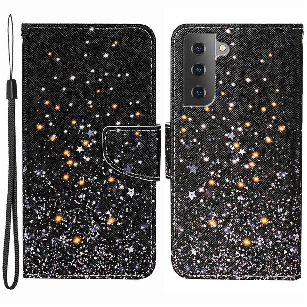 Galaxy S23 Wallet-Hülle – Musterdruck, mit Ständer & Riemen