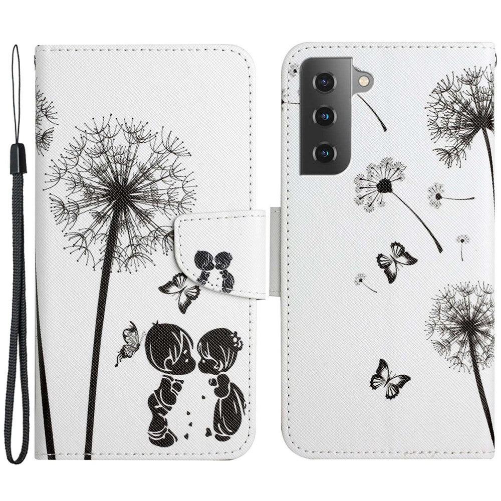 Galaxy S23 Wallet-Hülle – Musterdruck, mit Ständer & Riemen
