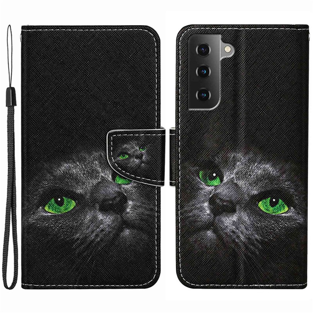 Galaxy S23 Wallet-Hülle – Musterdruck, mit Ständer & Riemen