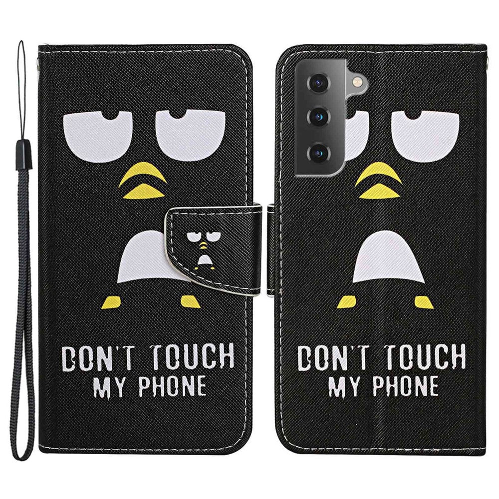 Galaxy S23 Wallet-Hülle – Musterdruck, mit Ständer & Riemen
