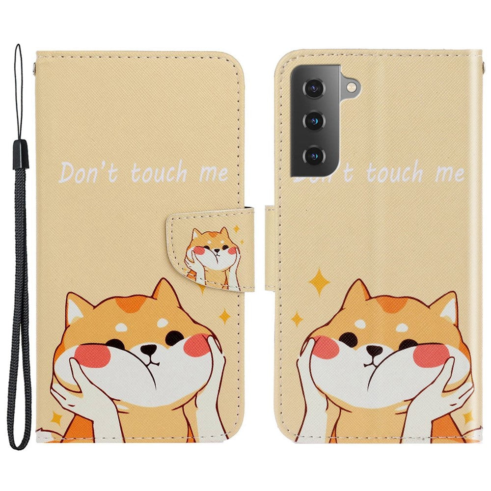 Galaxy S23 Wallet-Hülle – Musterdruck, mit Ständer & Riemen