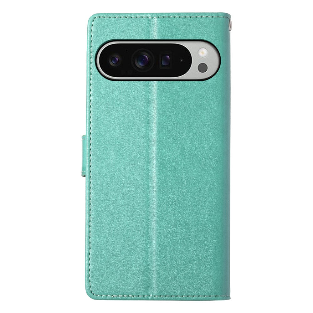 Pixel 9 Pro XL Wallet-Hülle – Schmetterling & Blumen Design