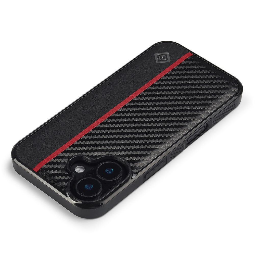 iPhone 17 Stoßfeste Hülle - Carbonfaser-Optik