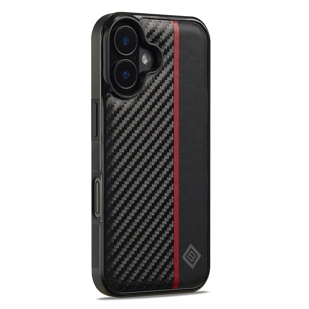iPhone 17 Stoßfeste Hülle - Carbonfaser-Optik