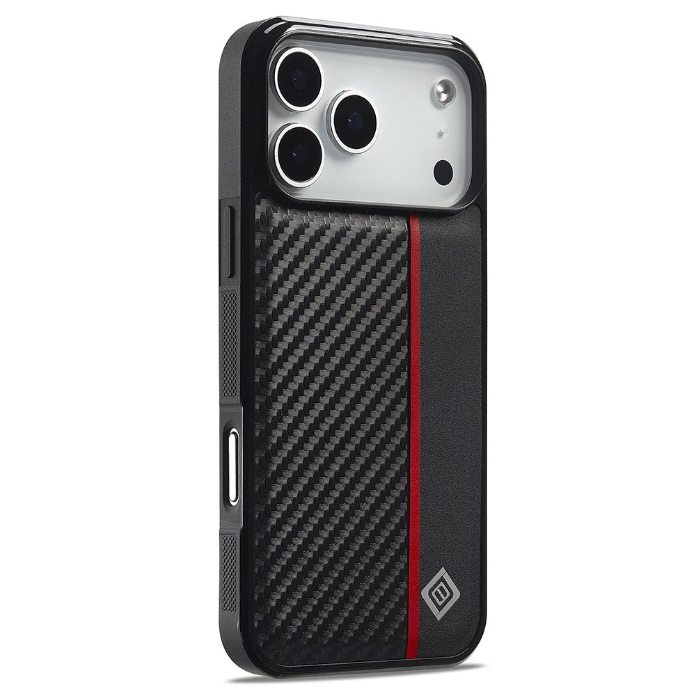 iPhone 17 Pro Stoßfeste Hülle - Carbonfaser-Optik
