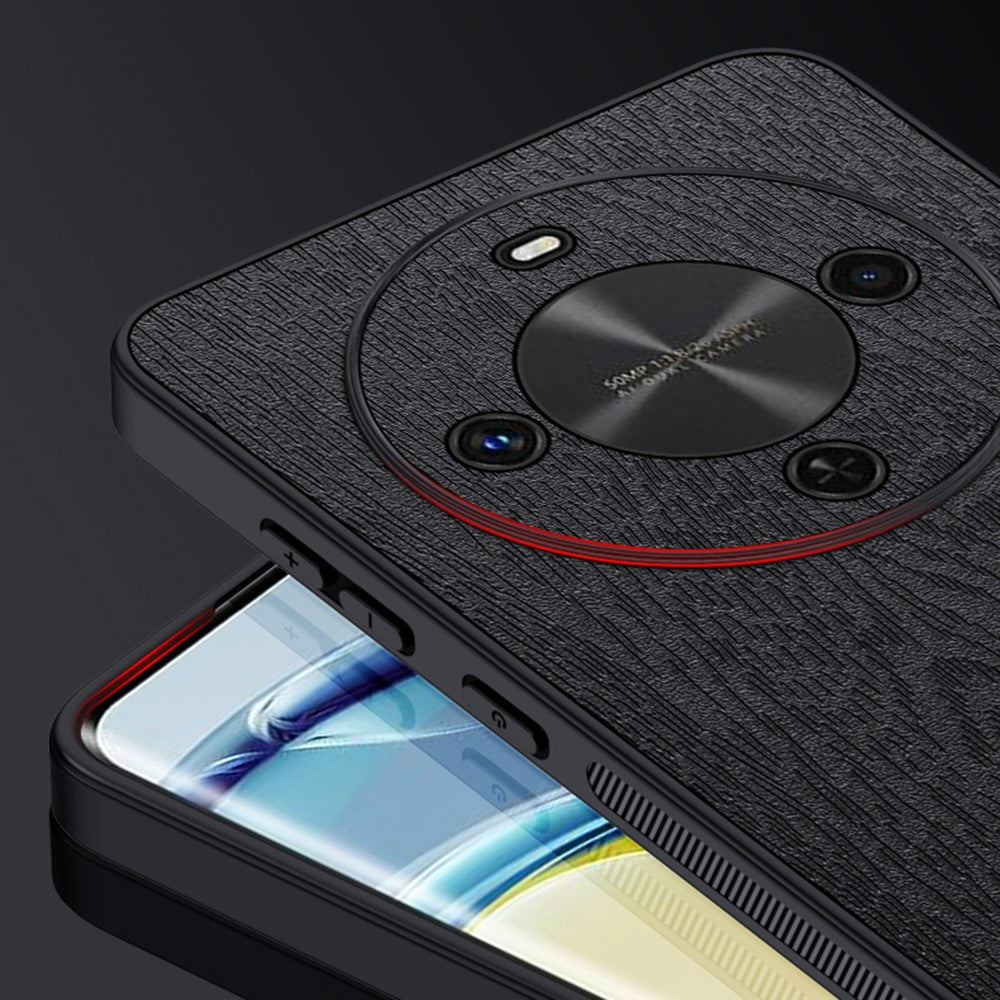 Honor Magic8 Lite 5G / X9d 5G / X70 5G Handyhülle – Aus lederbeschichtetem PC+TPU, mit Holzmaserung