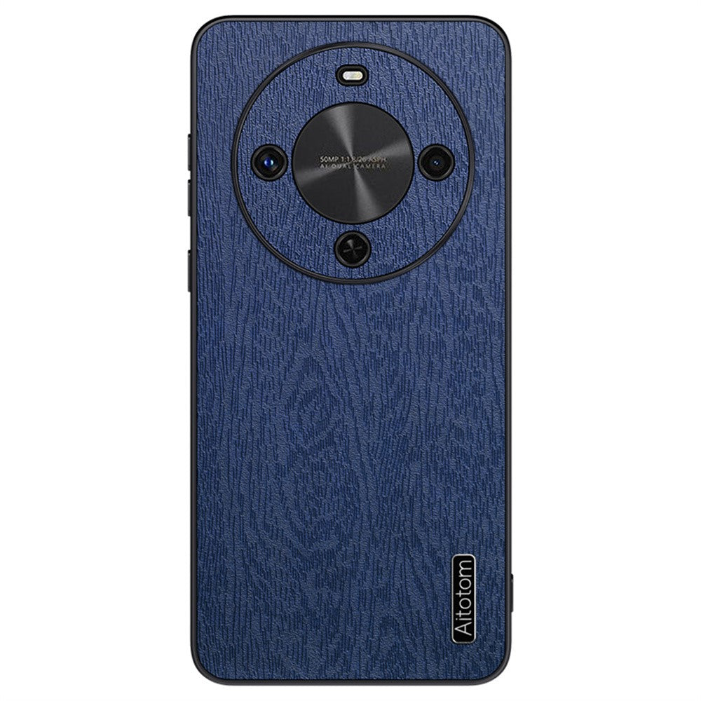 Honor Magic8 Lite 5G / X9d 5G / X70 5G Handyhülle – Aus lederbeschichtetem PC+TPU, mit Holzmaserung