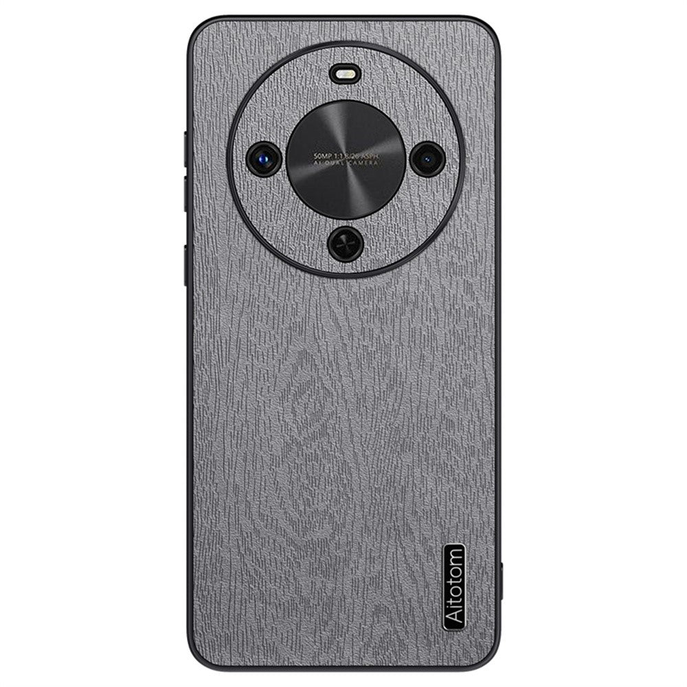 Honor Magic8 Lite 5G / X9d 5G / X70 5G Handyhülle – Aus lederbeschichtetem PC+TPU, mit Holzmaserung