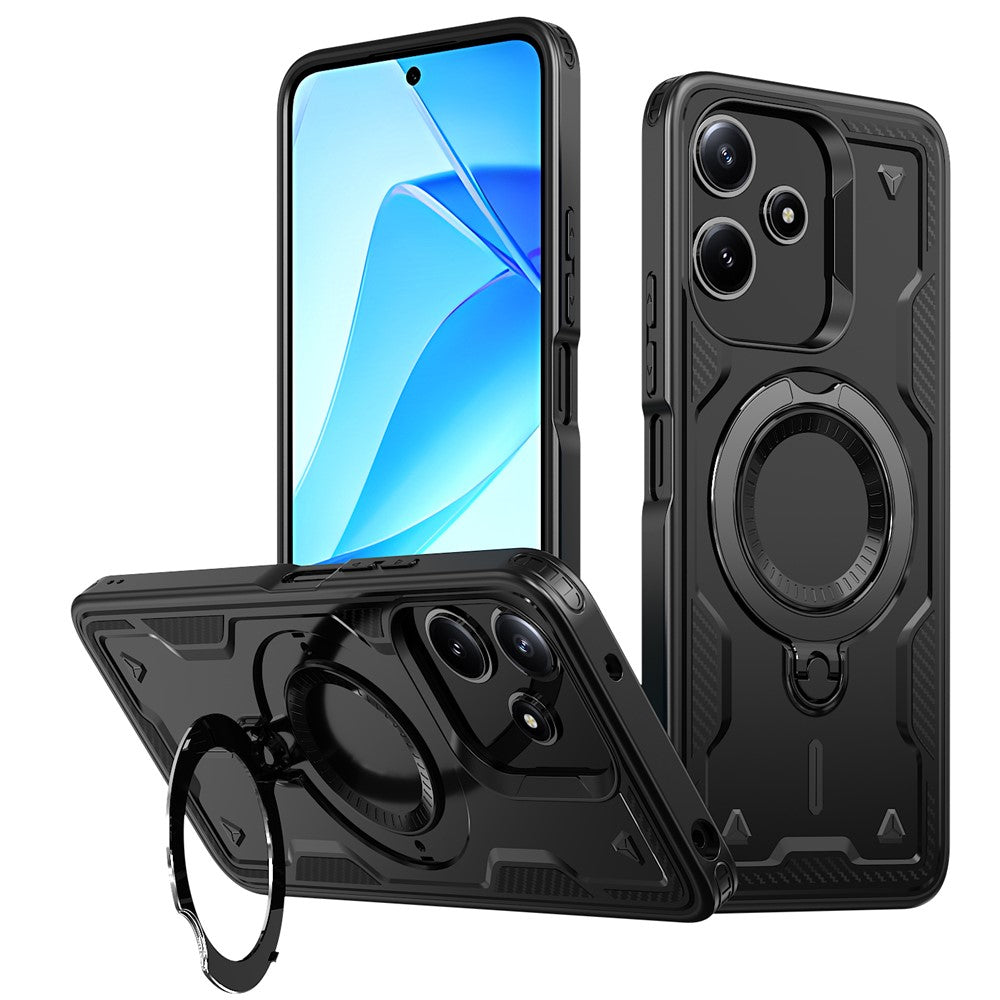 Magnetic Case For Xiaomi Redmi 13 4G / 5G / Redmi 12 4G / 5G (Global) / Note 13R 5G / Note 12R 5G / Poco M6 4G / M6 Pro 5G / M6 Plus 5G Phone Cover