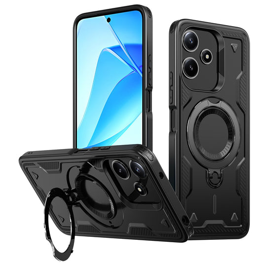 Magnetic Case For Xiaomi Redmi 13 4G / 5G / Redmi 12 4G / 5G (Global) / Note 13R 5G / Note 12R 5G / Poco M6 4G / M6 Pro 5G / M6 Plus 5G Phone Cover