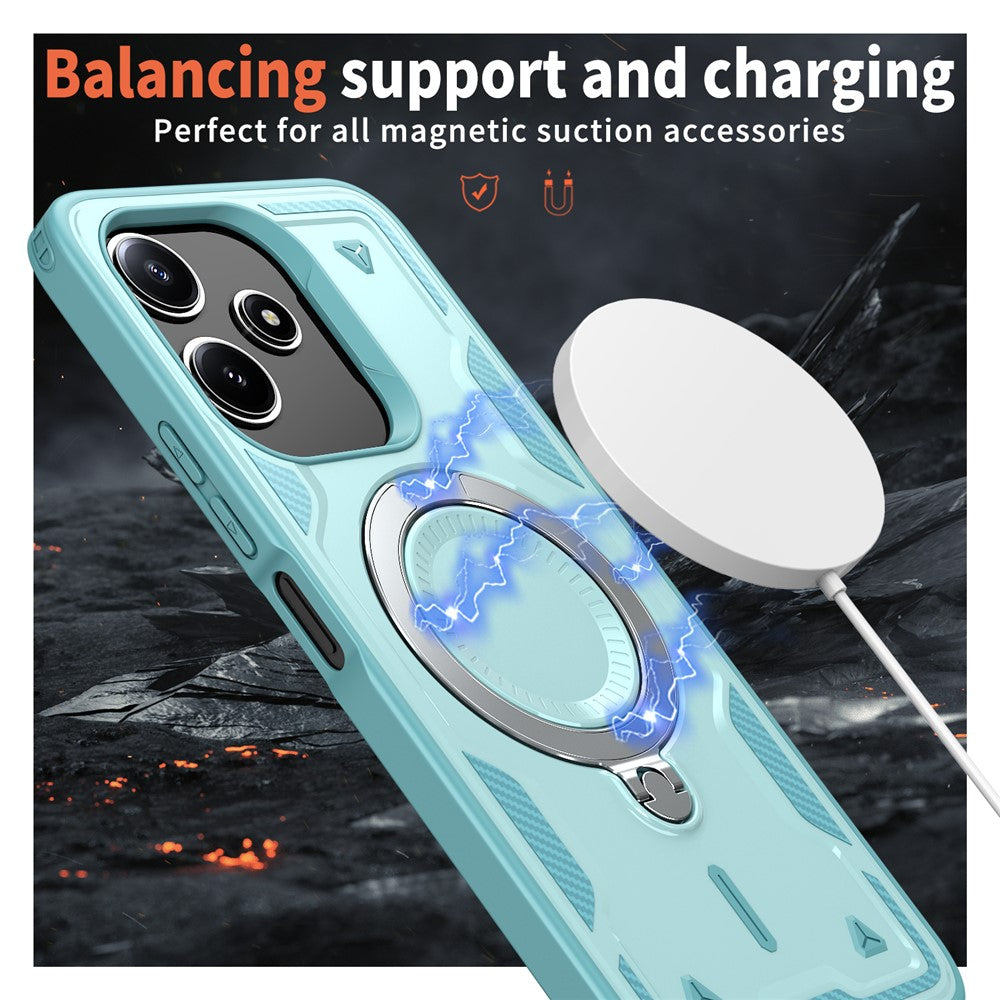 Magnetic Case For Xiaomi Redmi 13 4G / 5G / Redmi 12 4G / 5G (Global) / Note 13R 5G / Note 12R 5G / Poco M6 4G / M6 Pro 5G / M6 Plus 5G Phone Cover